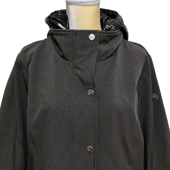 Steve Madden NWOT Softshell Trench Coat Women 1X - Picture 3 of 16